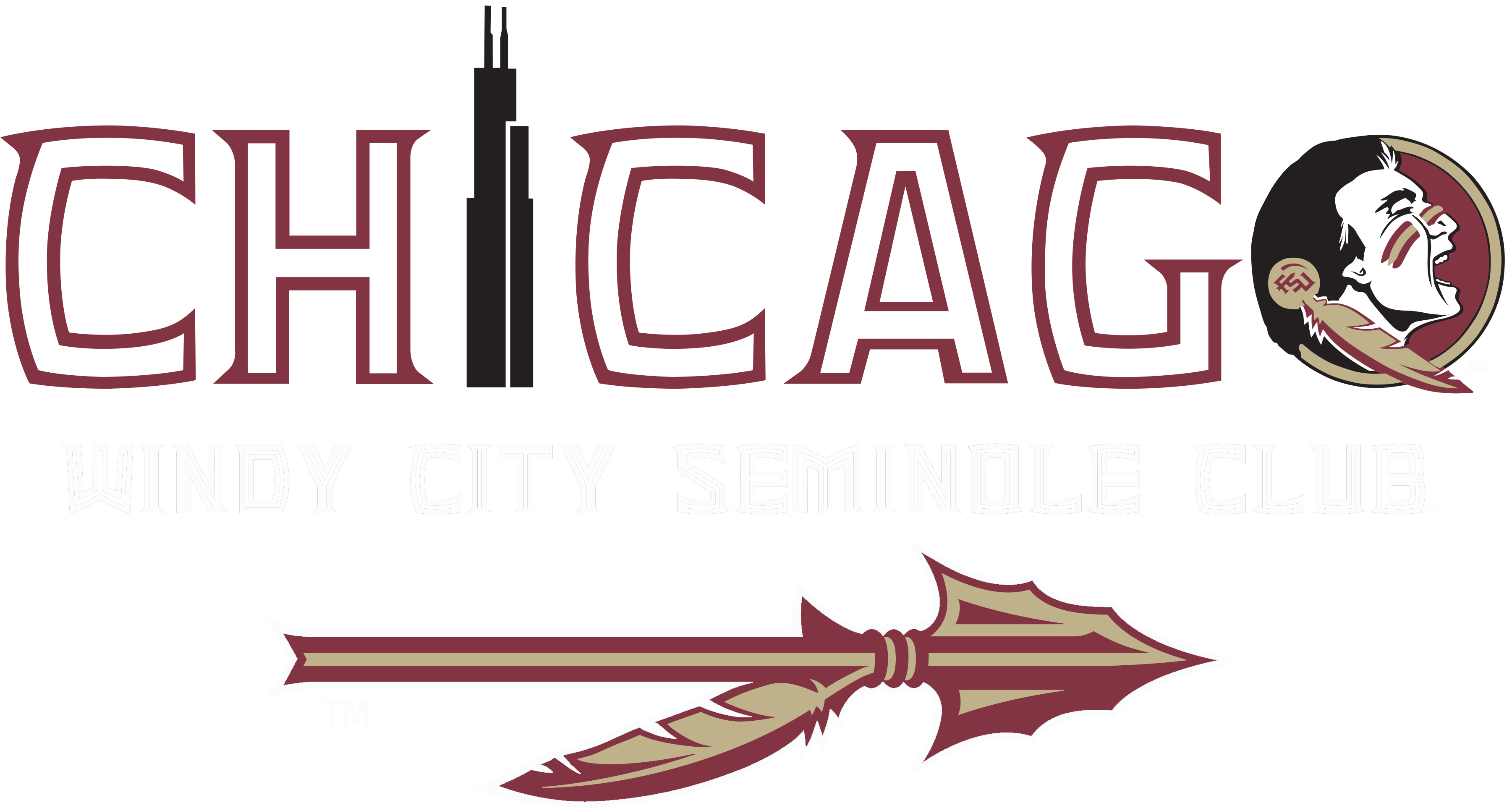 Windy City Seminole Club Florida State Seminoles Football - Fsu Spear (3602x1925)