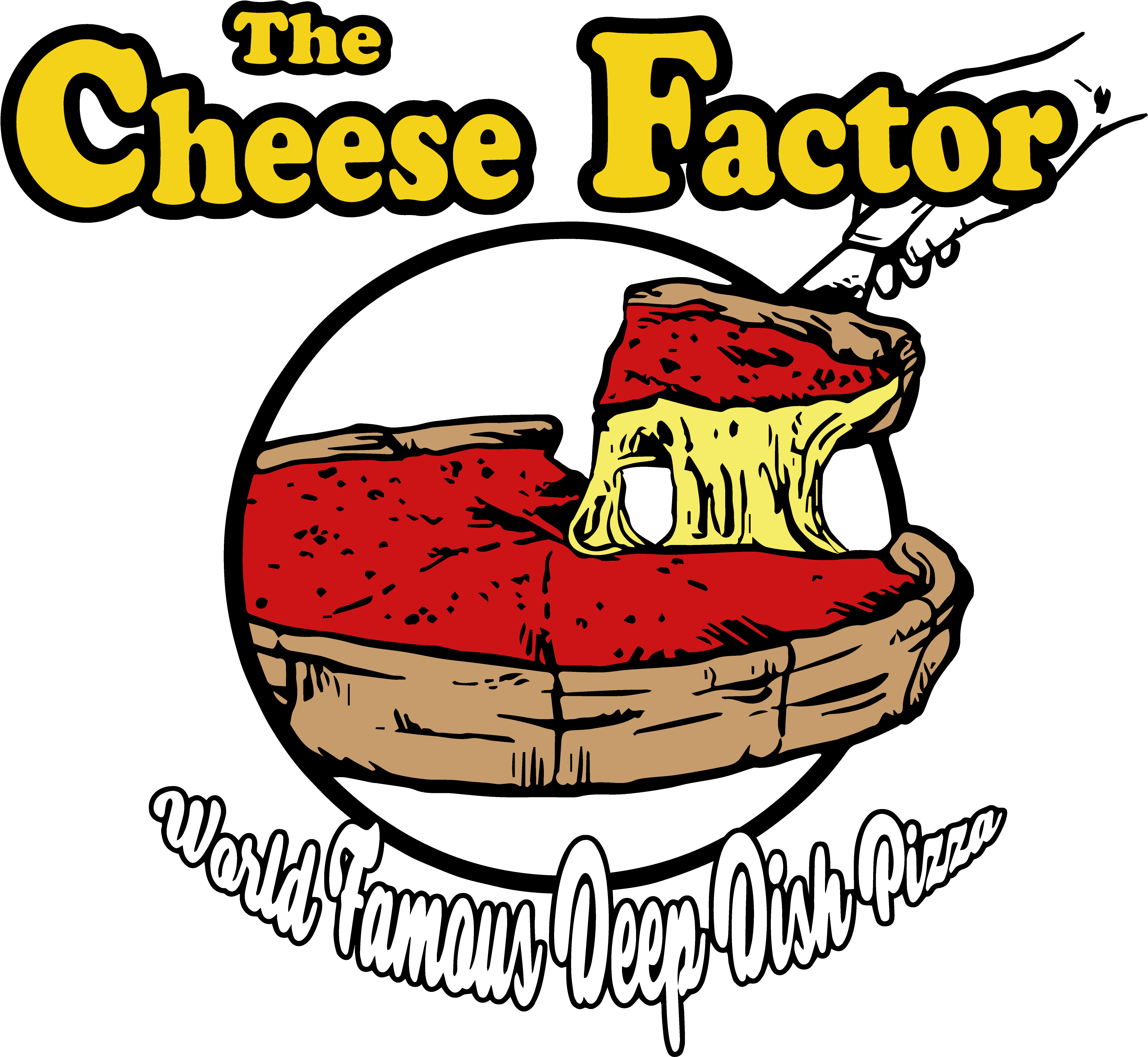 Chicago Style Deep Dish Pizza In Pakistan - Cartoon (3543x3543)