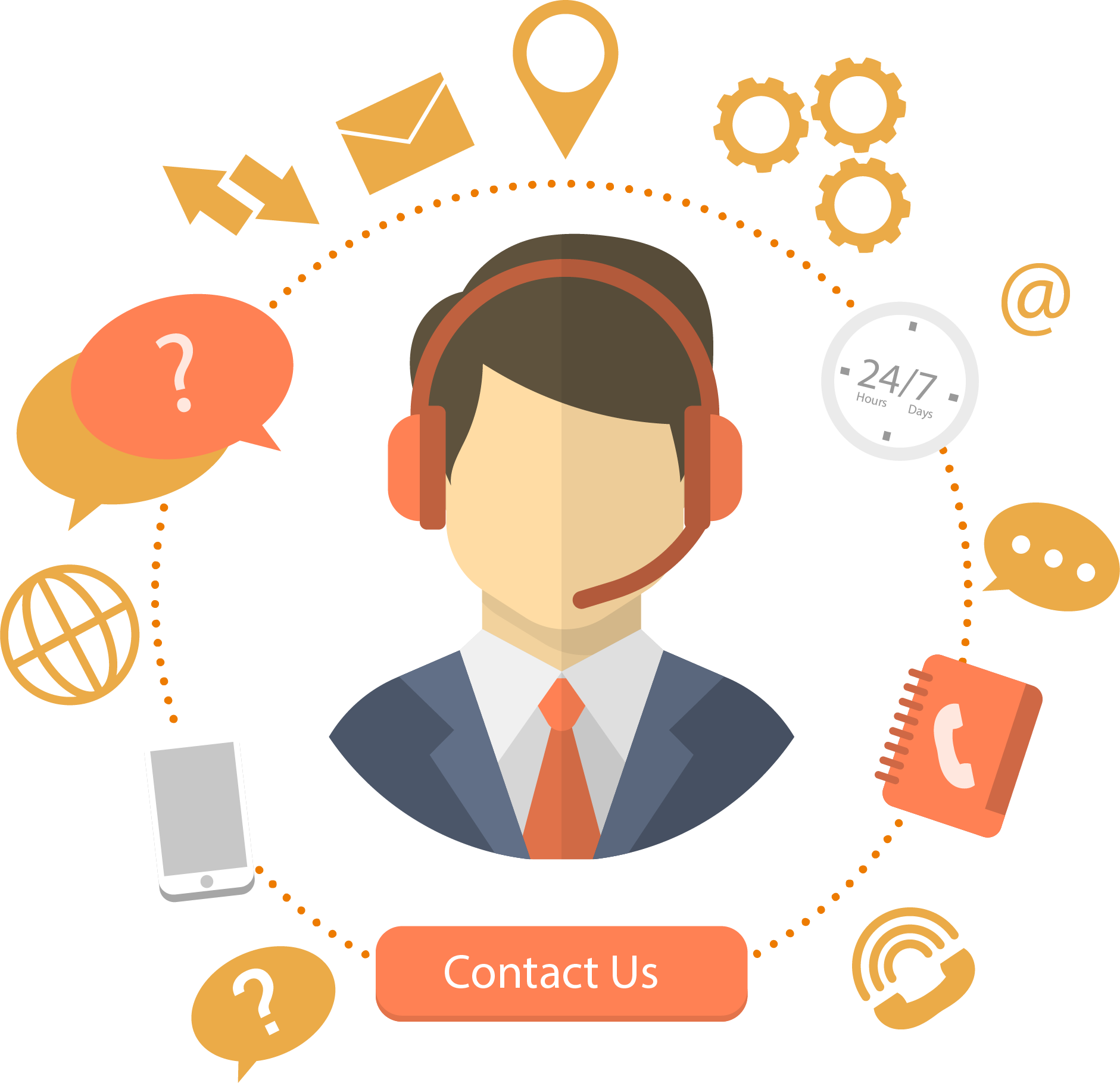 Don't Worry, We Are Ready To Hear From You - Service Png (1881x1819)