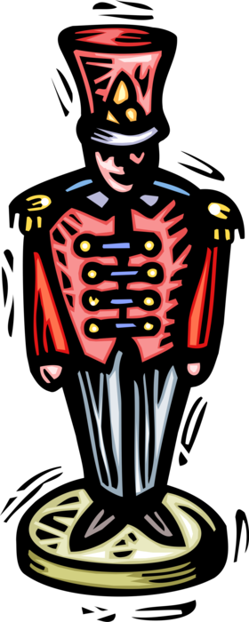 Vector Illustration Of Uniformed Military Toy Soldier - Vector Illustration Of Uniformed Military Toy Soldier (280x700)