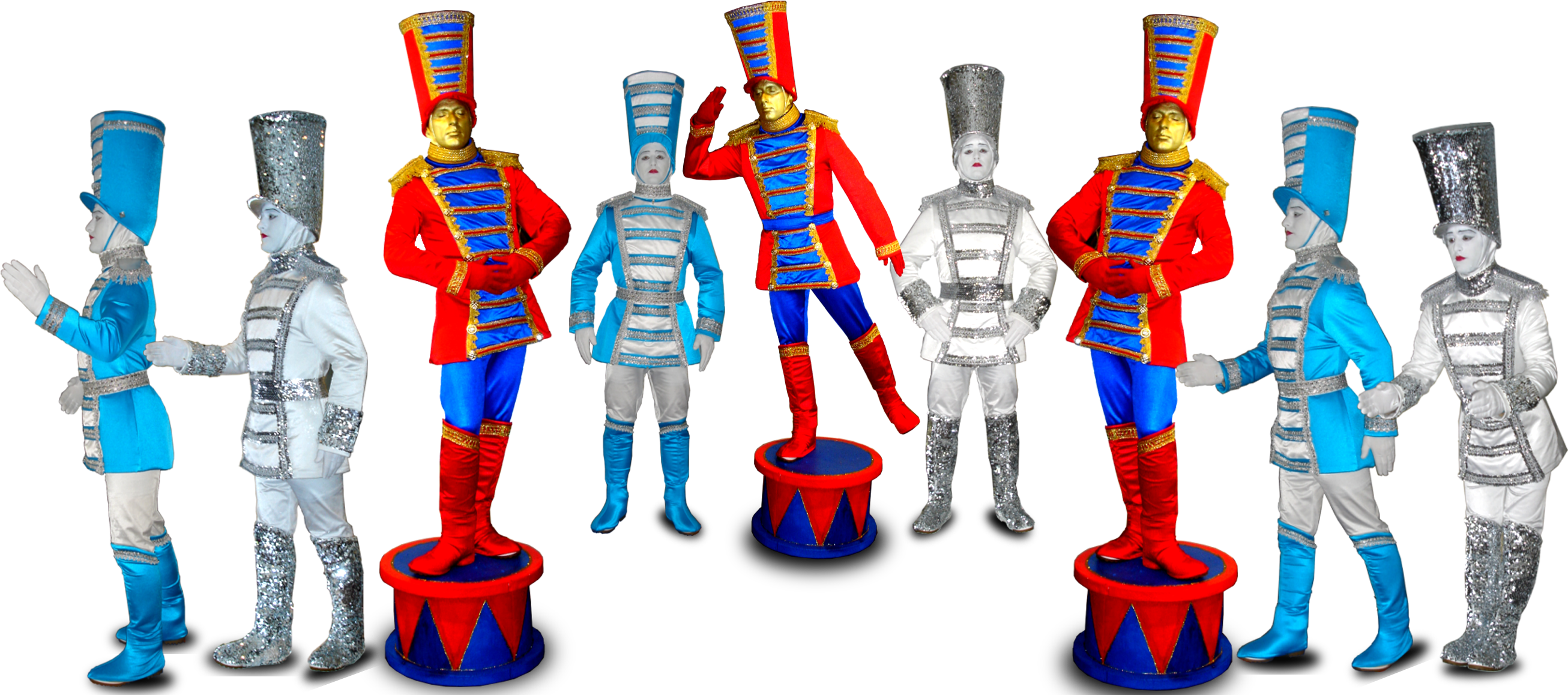 Toy Soldiers Nutcrackers - Cartoon (2693x1183)