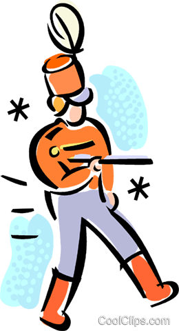 Toy Soldiers Royalty Free Vector Clip Art Illustration Marching Band Field Commander Clipart 260x480 Png Clipart Download