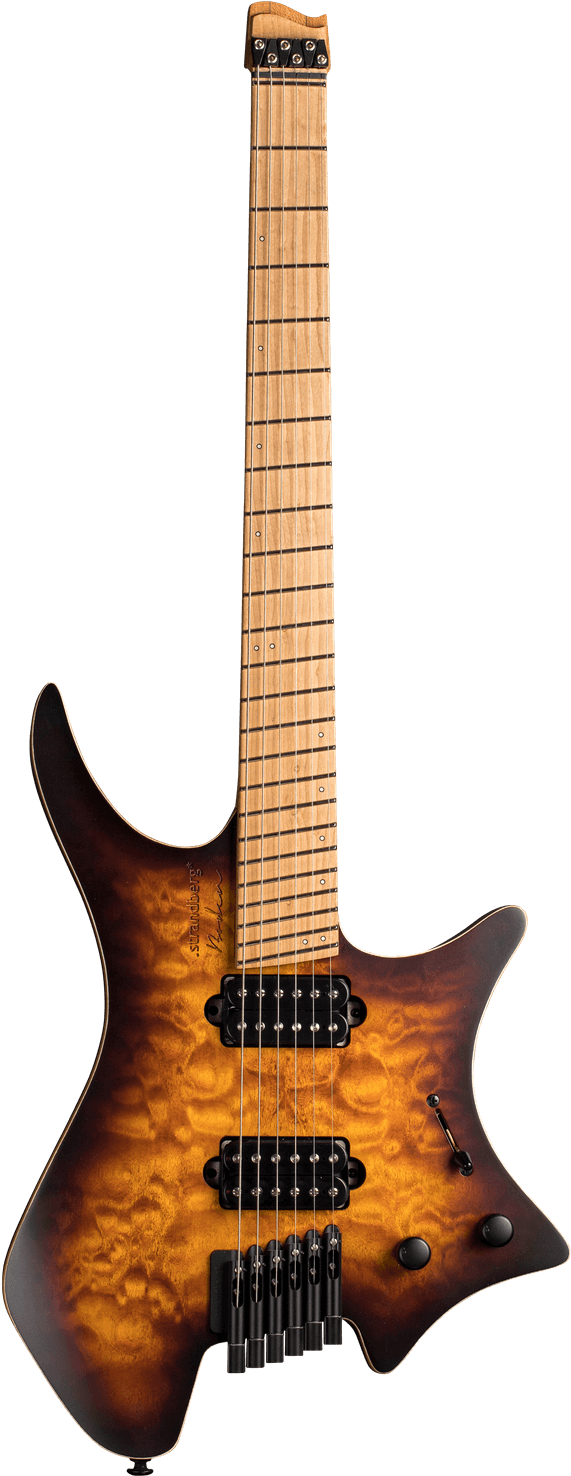 Boden Standard 6 Maple Quilt Bengal Burst - Strandberg Guitar (1066x1600)