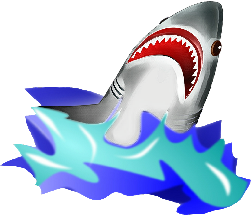 Scsharks Sharks Water Waves Ocean Blue White Shark - Shark Clip Art (1024x894)