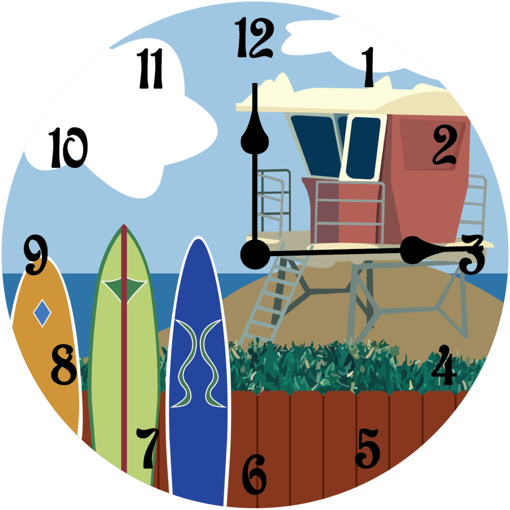 Lifeguard Tower Make A Clock, Brown House, Lifeguard, - Swaminarayan Tilak (1024x1024)