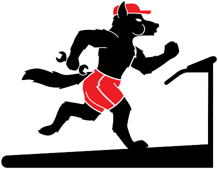 Big Bad Wolf Blowing Clipart - Illustration (463x361)