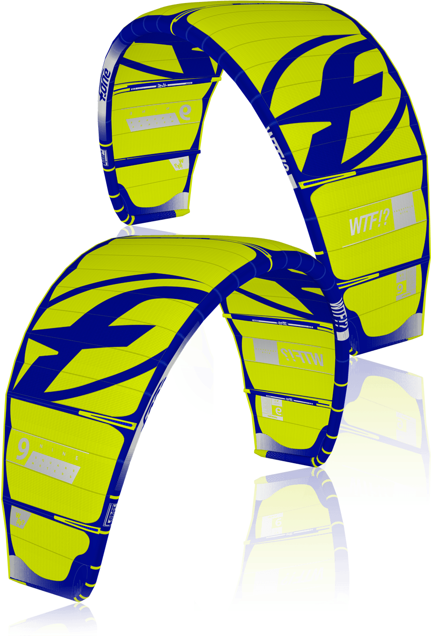 Wtf V1 A Deep Blue Lime - F One Wtf Kite 2018 (1280x1280)