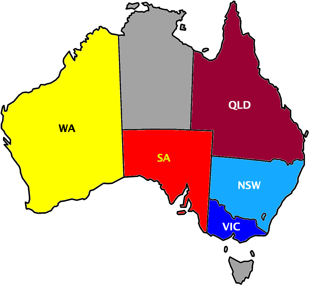 How To Play No Limit Texas Hold'em - Kangaroo In Australia Map (1095x1024)
