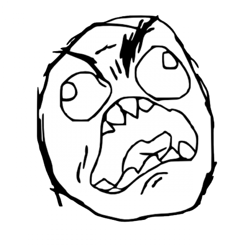 500 X 500 4 - Rage Face Meme Transparent (500x500)