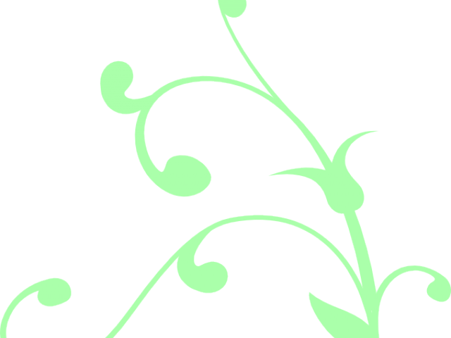 Swirl Clipart Green - Silhouette (640x480)