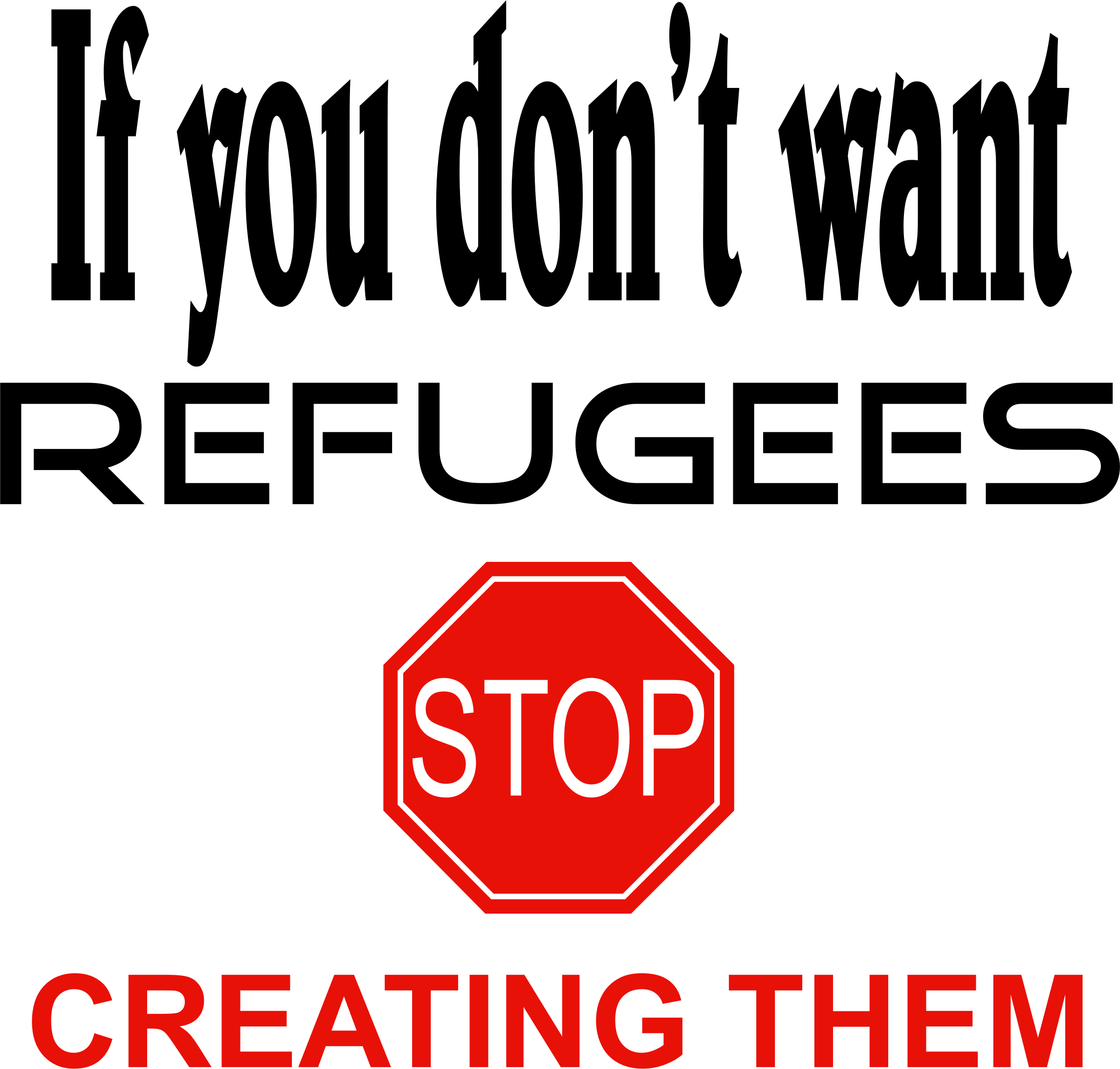 Big Image - If You Don T Want Refugees Stop Creating Them (2291x2188)