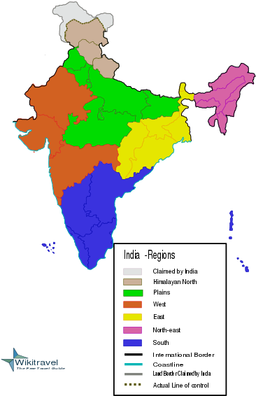 India Map Svg Wikitravel - 2nd Most Spoken Language In Each State (424x600)