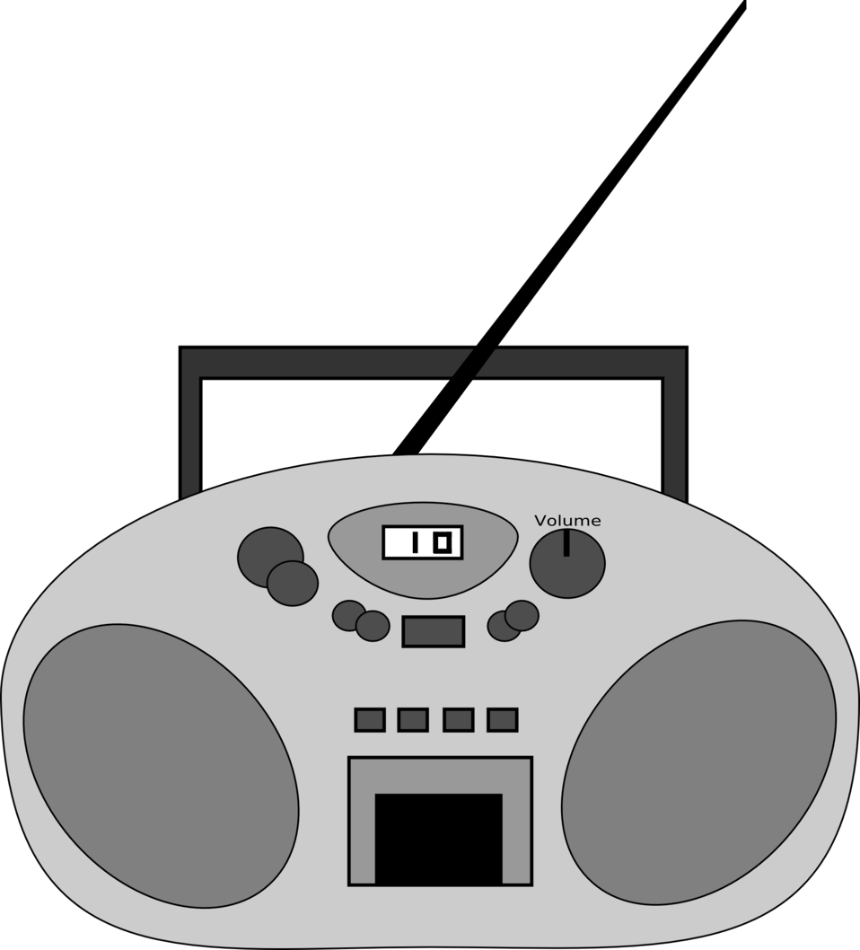Radio Clip Art Free - Radio Clip Art (958x1058)