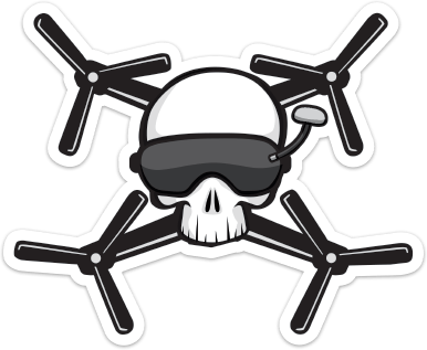 Fpv Drone Racing Sticker Racing Stickers, Fpv Drone, - Fpv Drone Racing Logo (386x317)