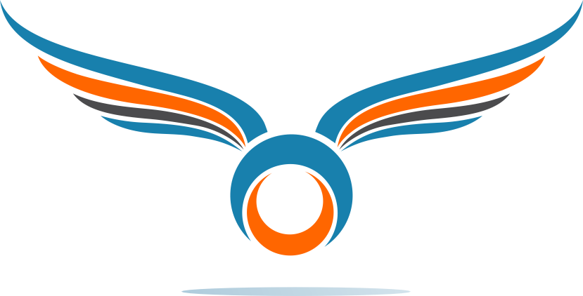 The Flying Drone - Drone Logo Png (829x422)