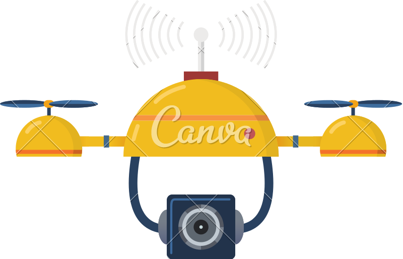 Uav Camera Drone Colorful Illustration - Uav Camera Drone Colorful Illustration (800x514)