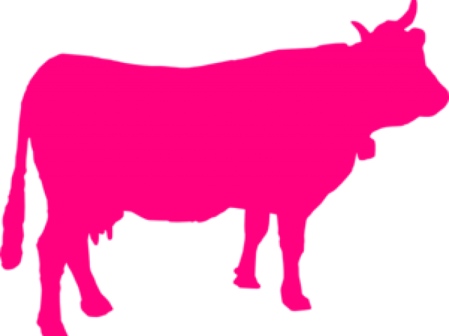 Pies Clipart Cow - Barn Animal Silhouette Png (640x480)