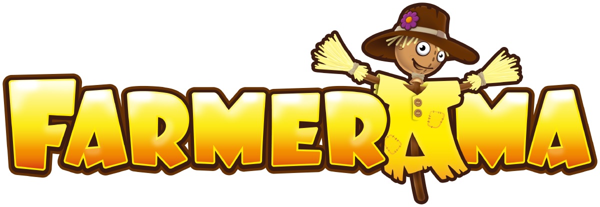 Plow Clipart Sowing Seed - Farmerama Logo (1200x414)