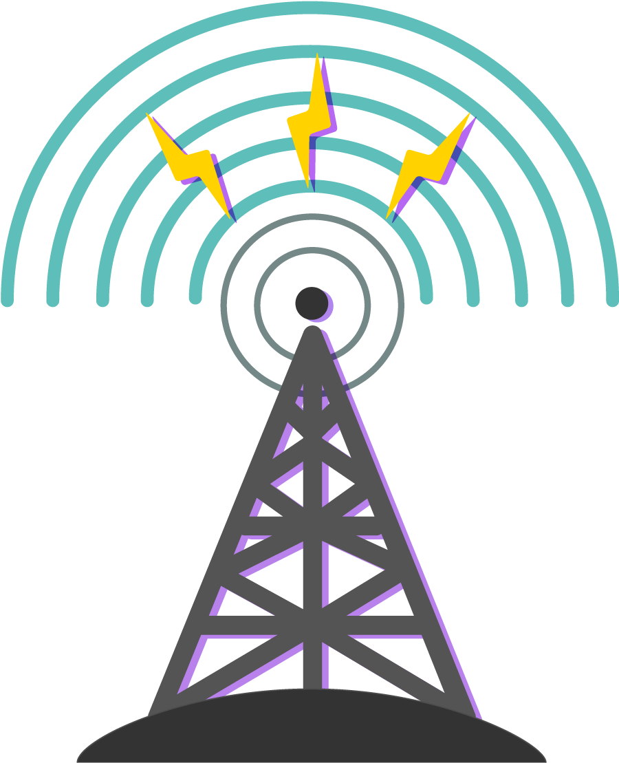 Federation Tower Logo Creative Radio - Telecom Vector Png (1418x1418)