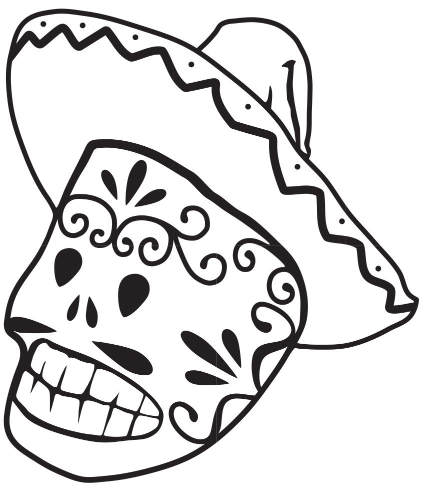 Mexillico - Mexican Skeleton Art (1318x1318)
