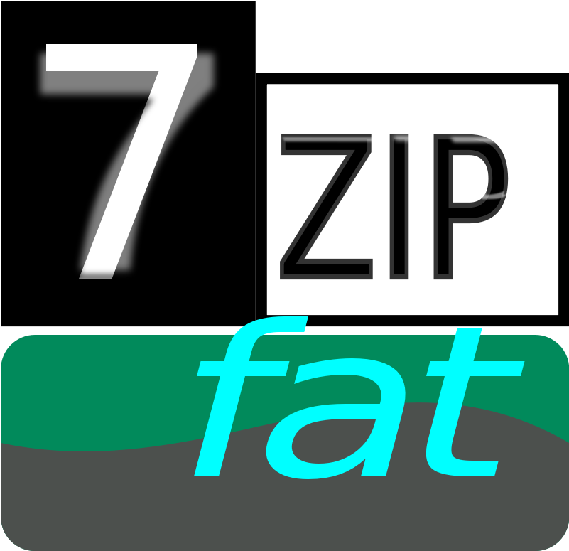 7zipclassic-fat Clip Art Download - Graphic Design (800x800)