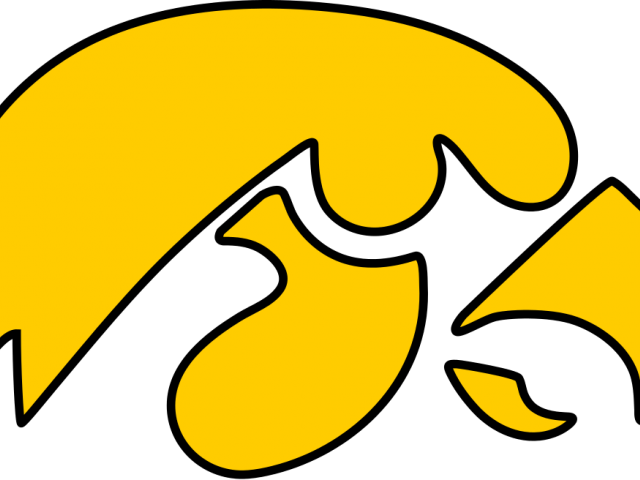 Hawkeye Clipart Symbol - Iowa Hawkeyes Football Logo (640x480)