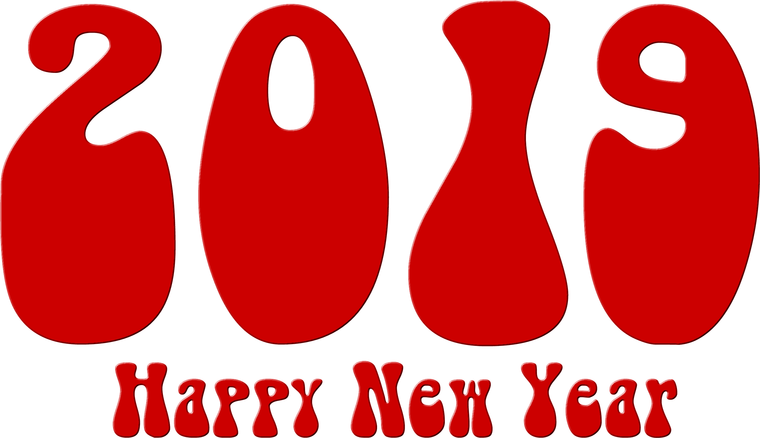 Happy New Year Png With 2019 Transparent Png Others - 2019 Png Transparent Background (2600x1750)