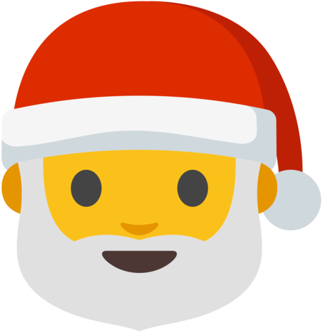 Amitiés À Vous Tous - Santa Claus Emoji Png (512x512)