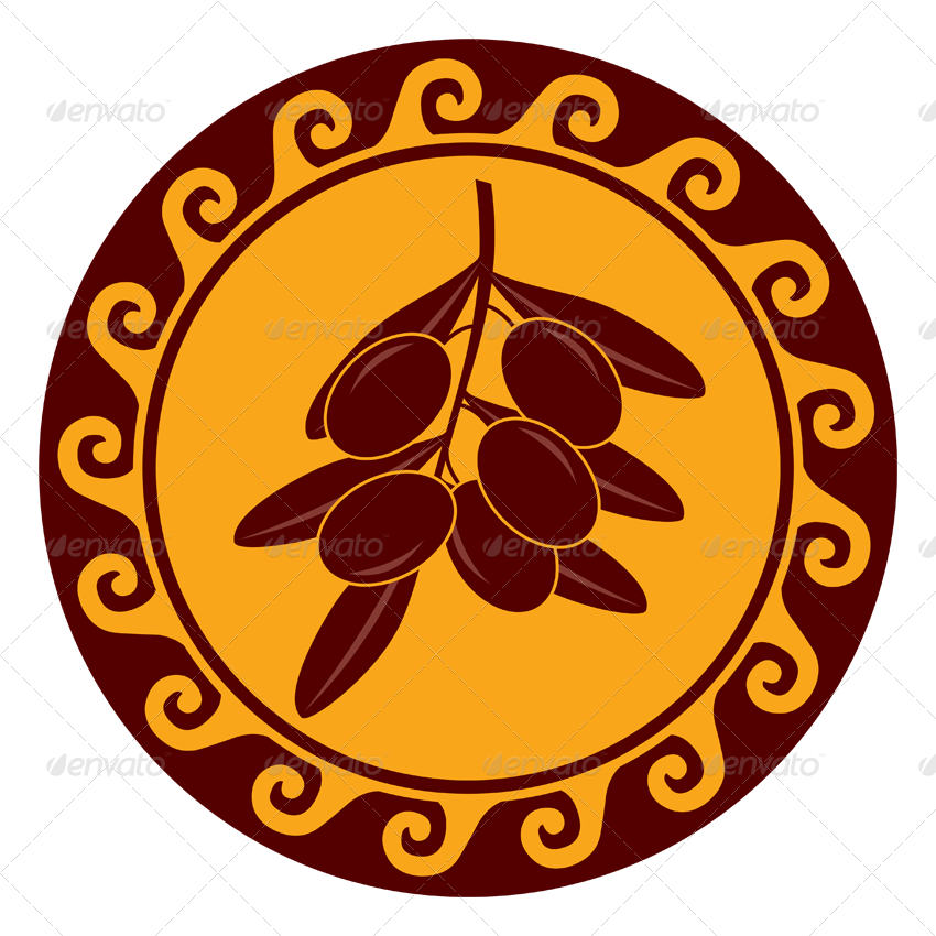 Pin Greek Leaves Clip Art - Greek Fig Tree Emblem (850x850)