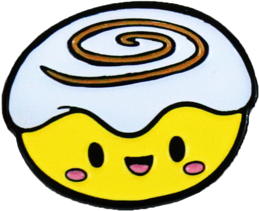 Enamel Pin - Cinnamon Bun - Enamel Pin - Cinnamon Bun (634x634)