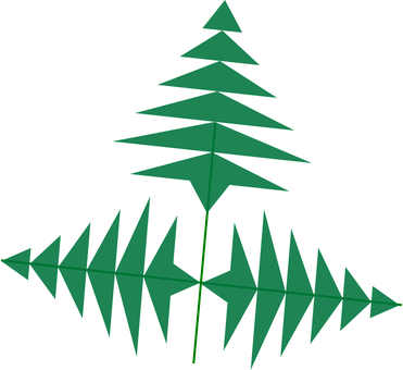 Fern, Symbol, Sign, Flora, Botany, Herb - Clip Art (371x340)