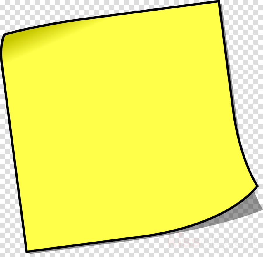 Sticky Note Clipart Post-it Note Paper Clip Art - Yellow Post It Clipart (900x880)