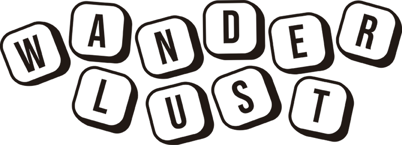 Wanderlust Scrabble Wall Sticker - Wanderlust Scrabble Wall Sticker (800x289)