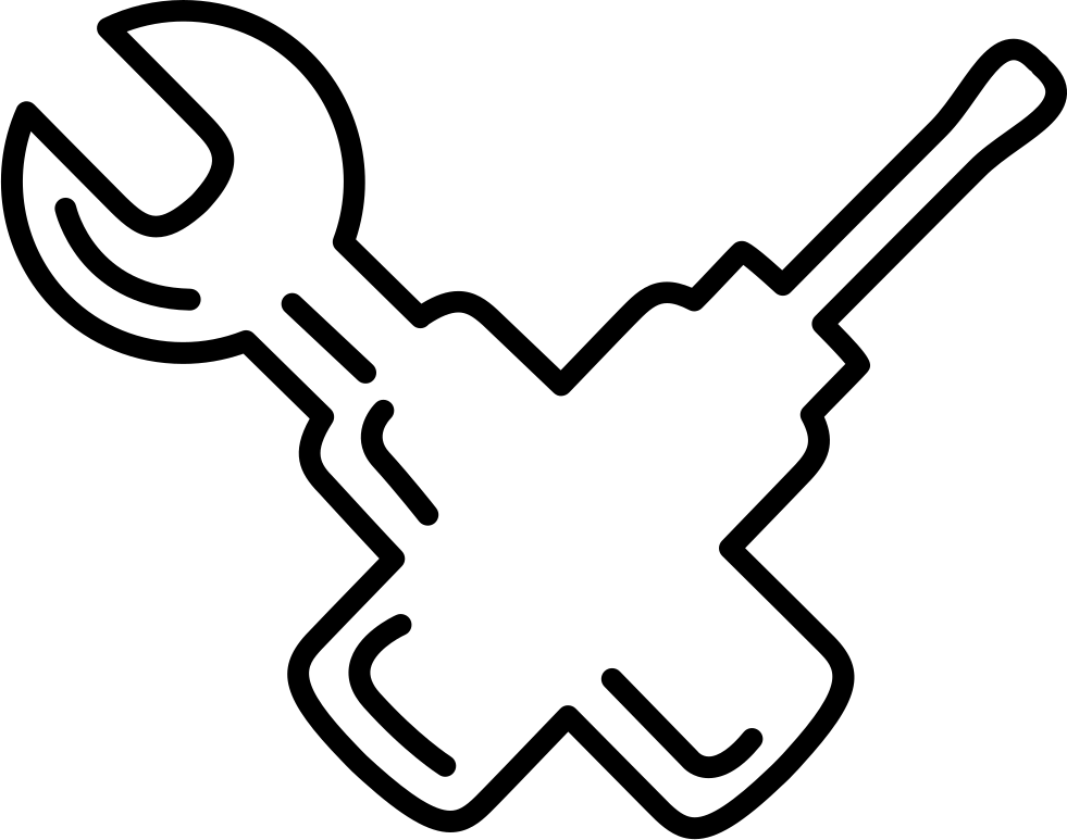 And Screwdriver Svg Png Icon Free Download - Line Art (981x773)
