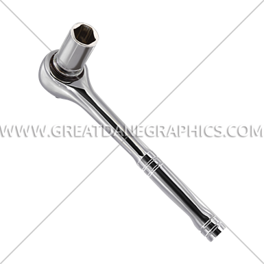Socket Wrench Production Ready Artwork For Shirt Printing - Socket Wrench (385x385)
