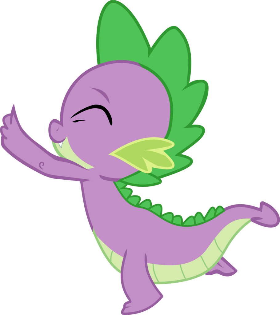 Artist Frownfactory Male Safe Simple Background - Spike The Dragon Vector (910x1024)