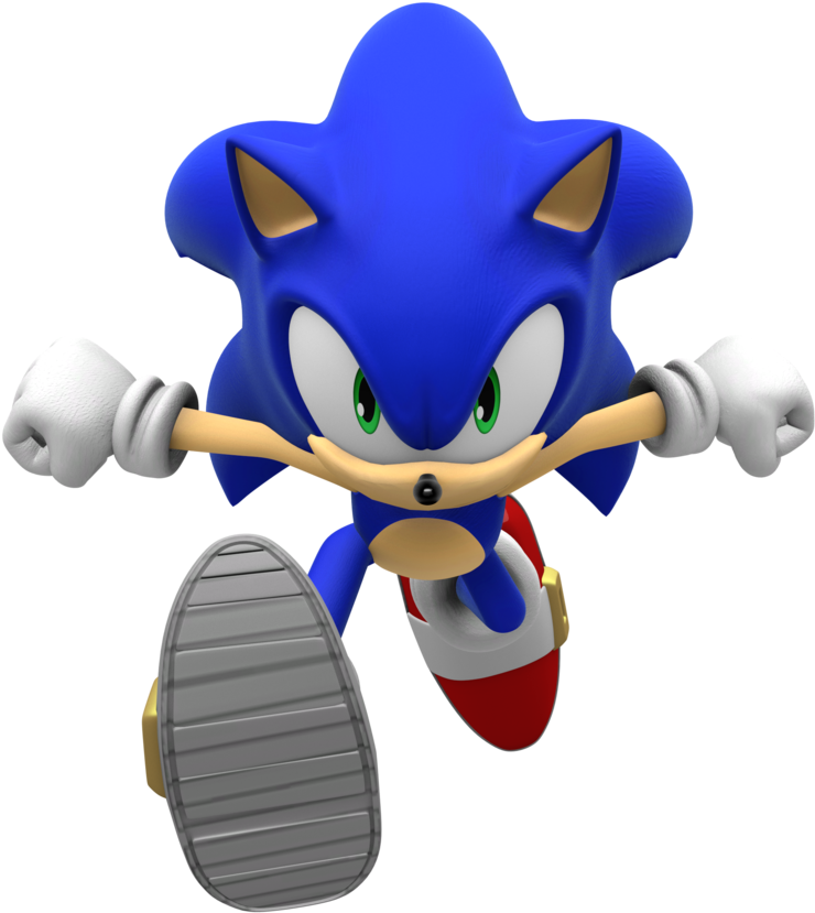Sonic Unleashed Clipart - Sonic Running 3d Model, Find more high quality fr...
