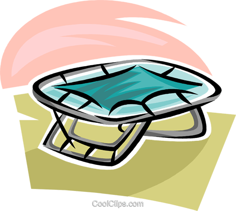 Trampoline Royalty Free Vector Clip Art Illustration - Illustration (480x430)