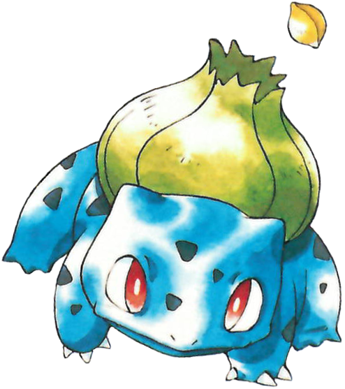 Bulbasaur's Bulb Can Shoot Bullets Seed, Seed And Sludge - Water Earth Fire Air Pokemon (494x557)