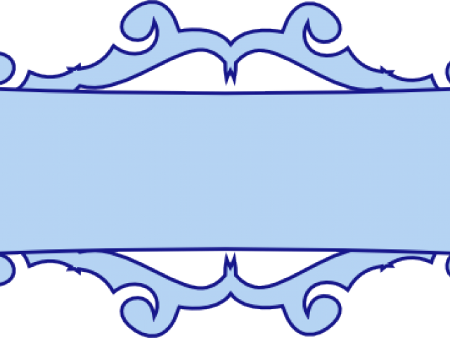 Scroll Clipart Funeral Program - Blue Scroll Png (640x480)