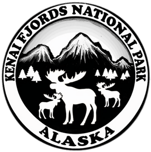 Kenai Fjords National Park Logo - Evil Taste Six Pint (400x400)