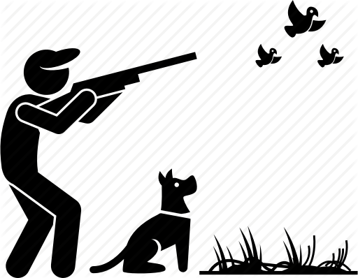 Hound Clipart Bird Dog - Hunting Icon (512x398)