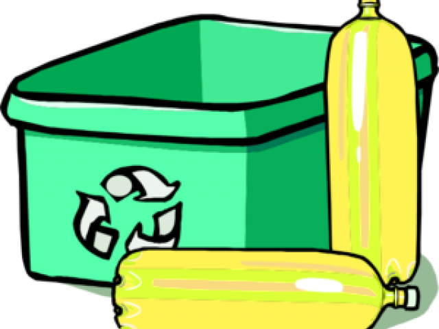 Plastic Bottles Clipart Recycle Bin - Plastic Bottle Clip Art Png (640x480)
