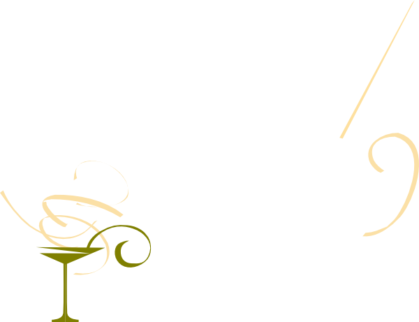 Gold Clip Art At - Cocktail Glass (600x461)