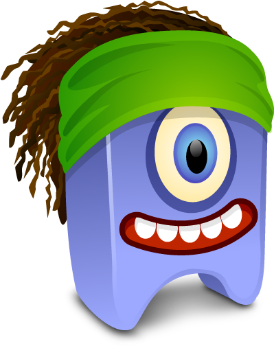 Free Vector Small Oneeyed Monster Beast - Icons Pack Creatures (512x512)