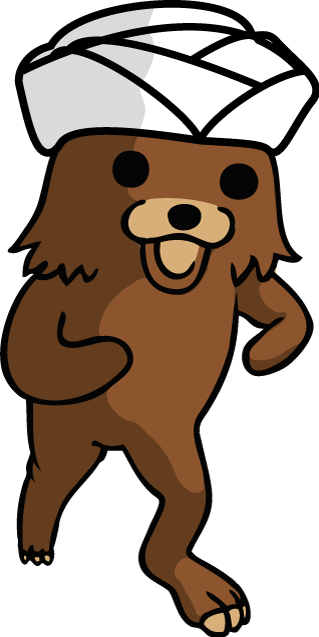 Here You Go - Pedo Bear Transparent (319x637)