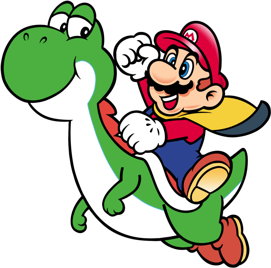 Work In Progress Classic - Super Mario World Mario Y Yoshi (882x905)
