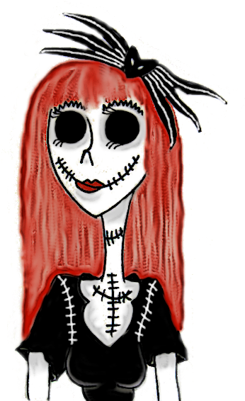 If Jack And Sally Had A Girl By Theterminatrix77 - Illustration (490x568)