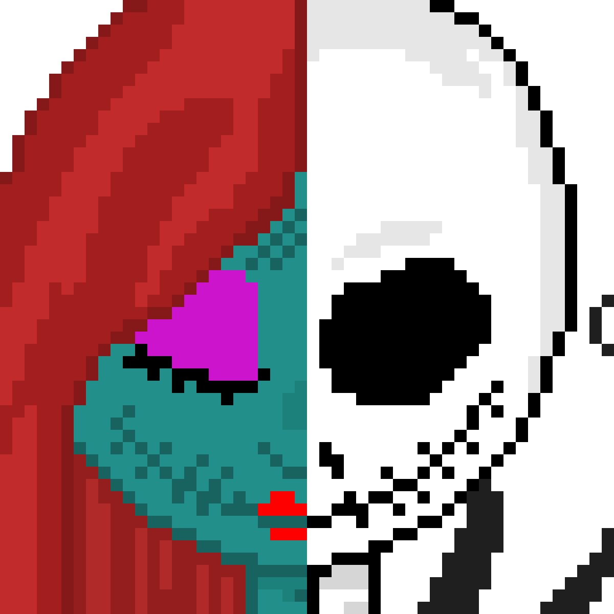 Jack And Sally - Nightmare Before Christmas Pixel Art (1200x1200)