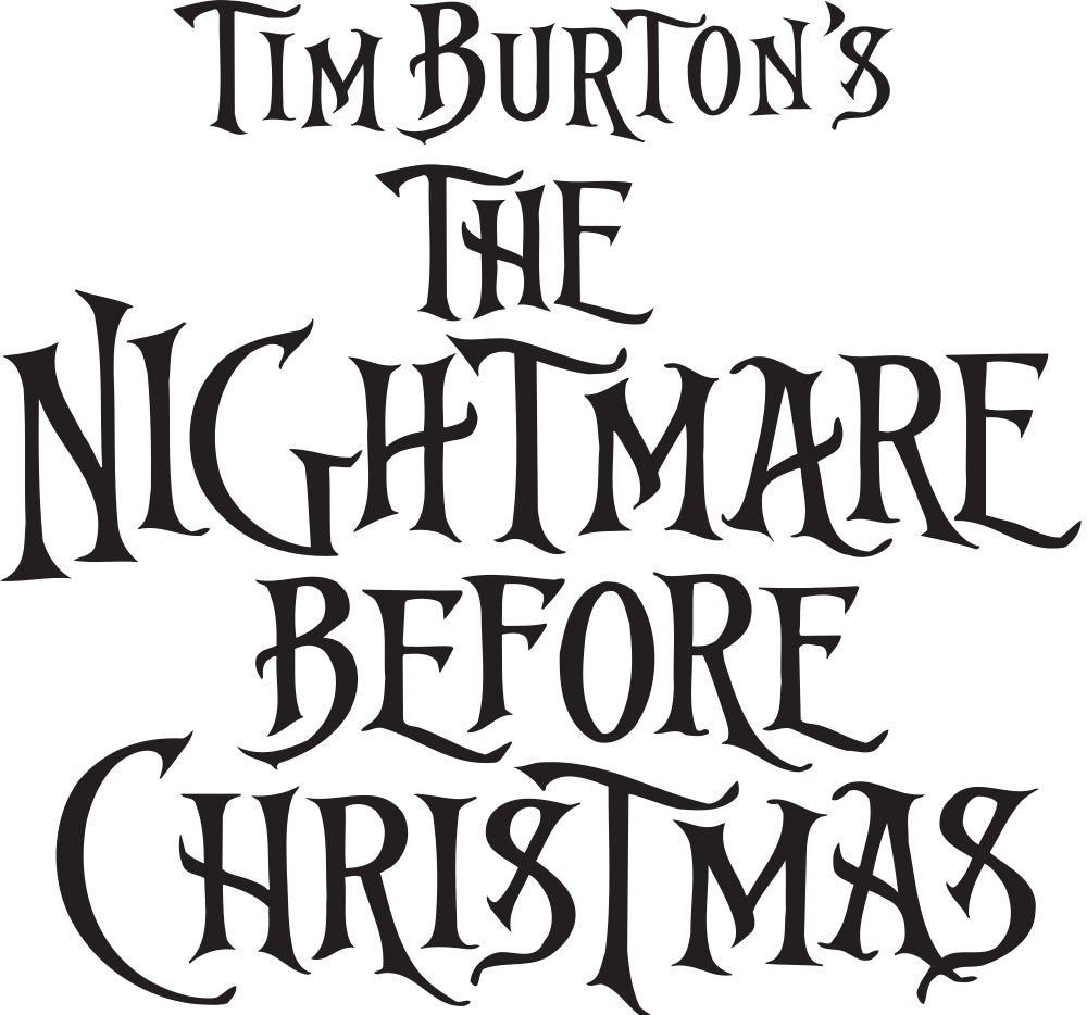 Nightmare Before Christmas Font Px The Best Christmas - Tim Burton's The Nightmare Before Christmas Logo (1000x934)